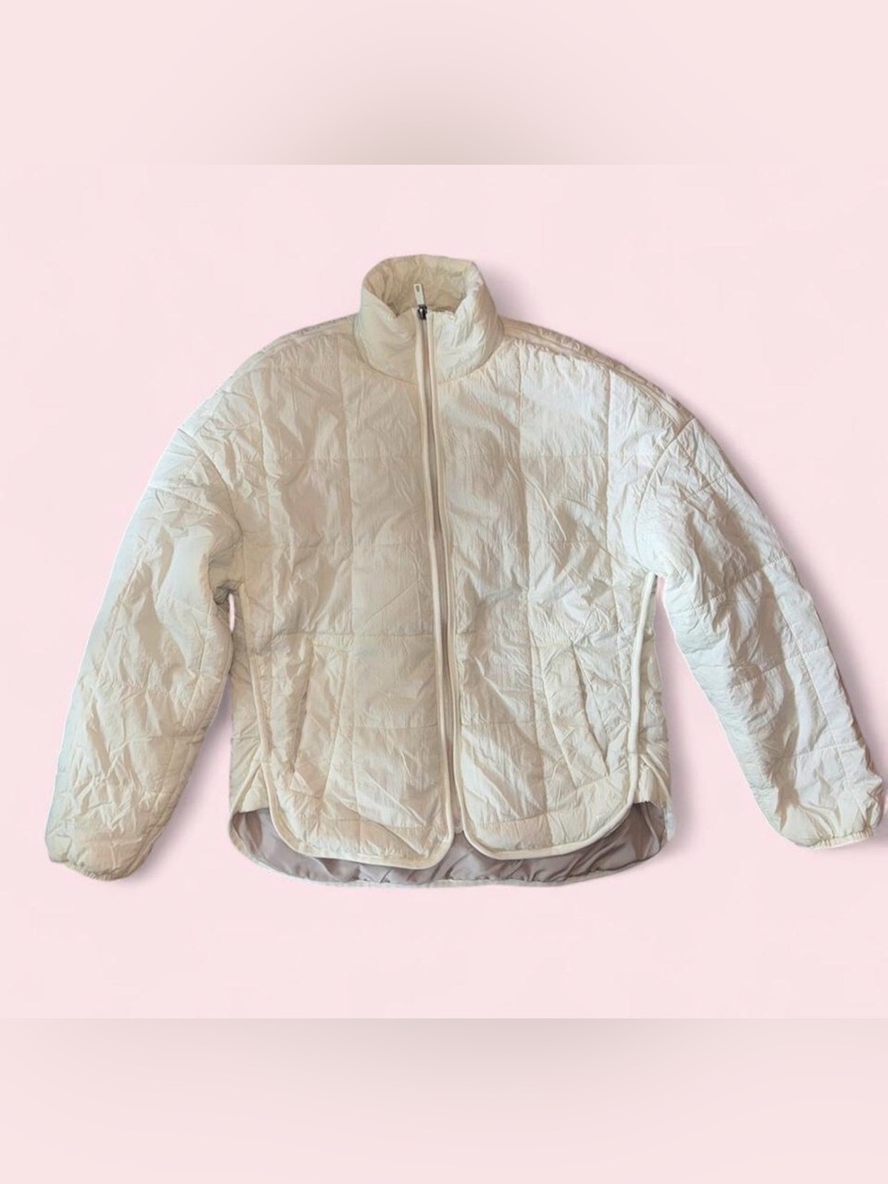 Avalanche Women's Quilted Puffer Jacket in Off-White